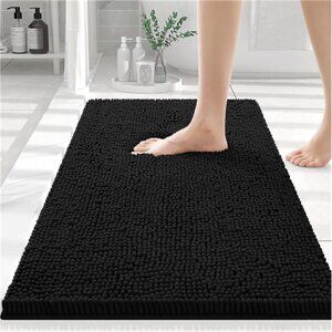 Luxury Chenille BathRug 24''x16'',Extra Soft & Absorbent Shaggy BathroomMat Rugs